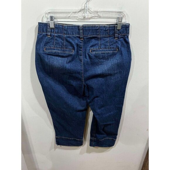 Gloria Vanderbilt Jeans Womens 6 Missy Capri High Rise Denim EUC Beach Casual - Picture 2 of 8